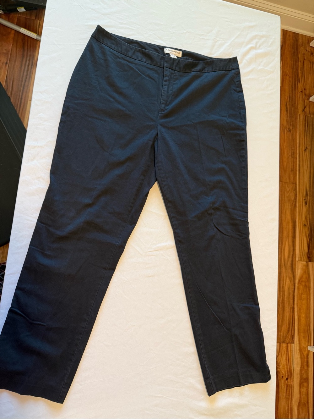Coldwater Creek Women's Black Pants - Natural Fit Classic Straight Leg size 14